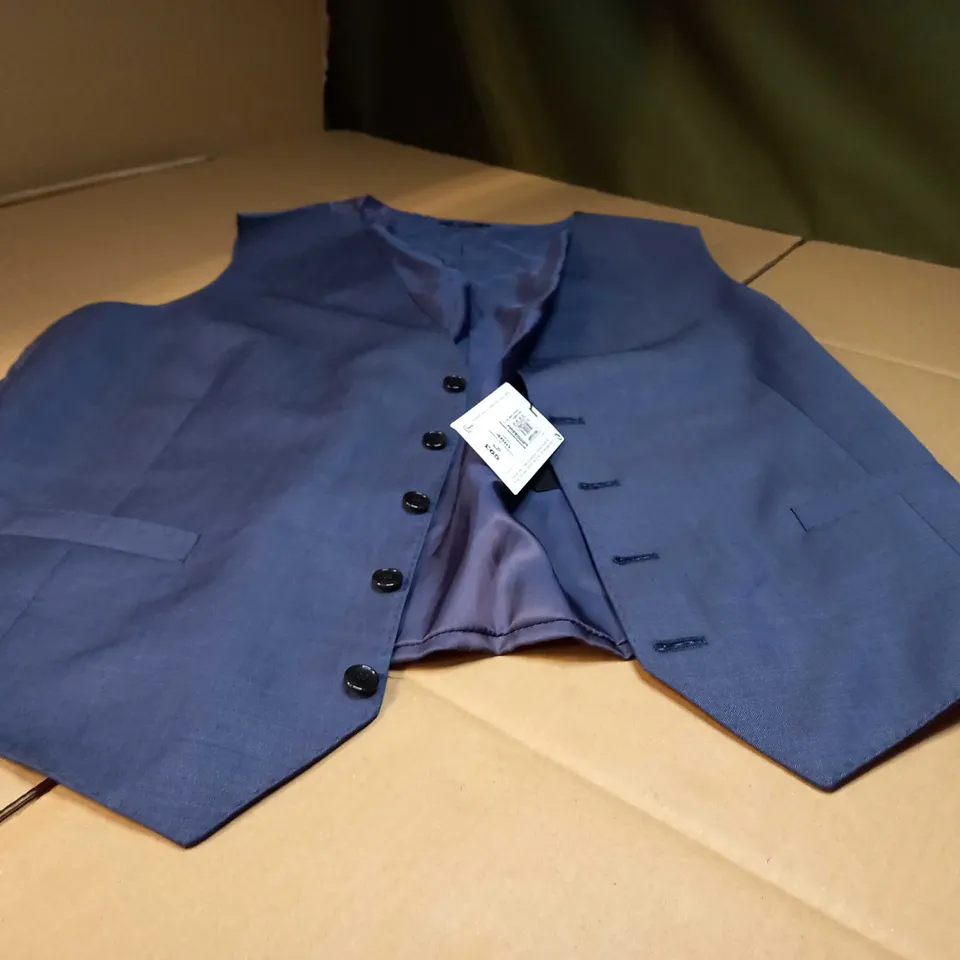AUTOGRAPH TAILORED BLUE SUIT WAIST COAT - SIZE CHEST 46"