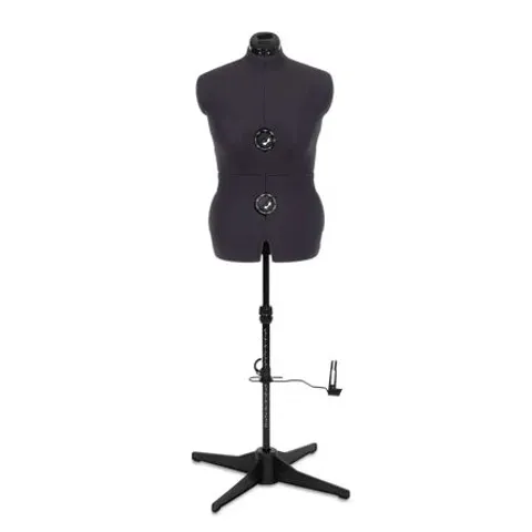 BOXED ADJUSTOFORM TAILORMAID 8 PART ADJUSTABLE DRESS FORM, GREY NYLON.