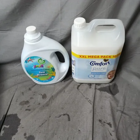 4 X ASSORTED HOUSEHOLD ITEMS INCLUDING COMFORT PURE 160 WASHES AND YASS CLEAN SEA BREEZE FABRIC SOFTENER 2L
