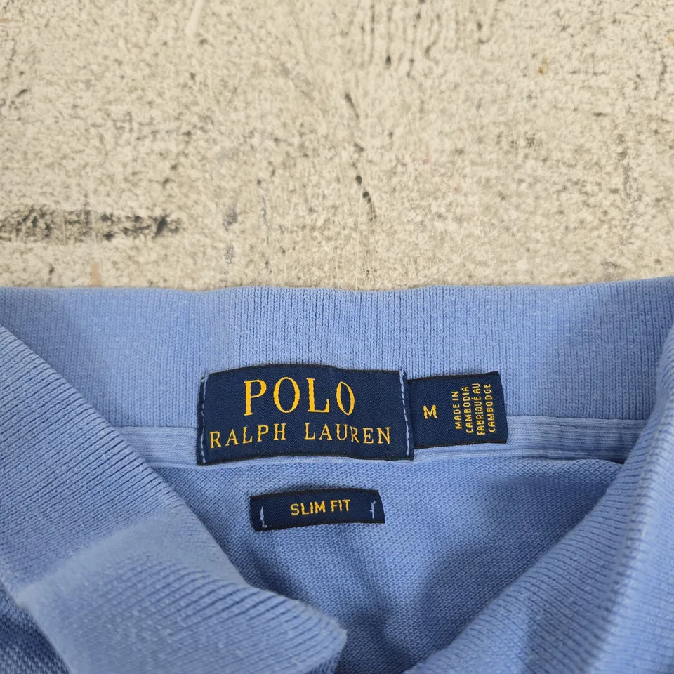 POLO RALPH LAUREN POLO SHIRT – BLUE, SLIM FIT, UK M