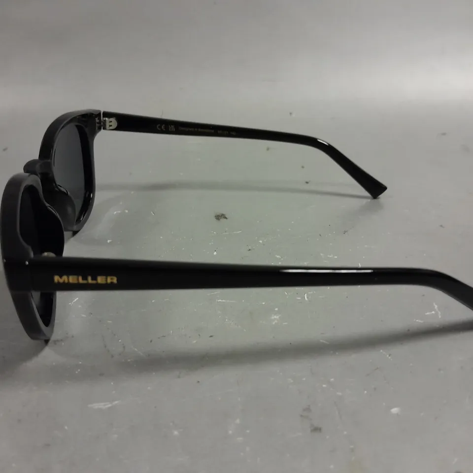 BOXED PAIR OF MELLER BLACK FRAMED GLASSES