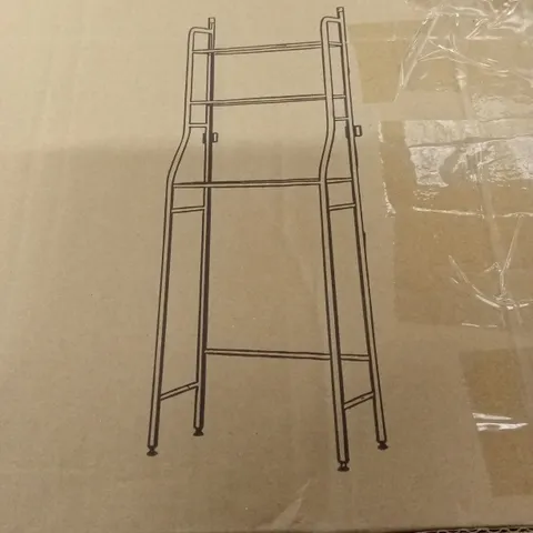 BOXED HOME LIVING TOILET SHELF - WHITE (1 BOX)