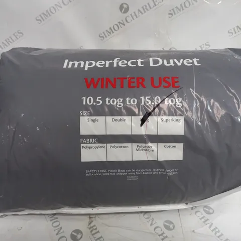 IMPERFECT DUVET WINTER USE 10.5 TO 15 TOG - KING SIZE 