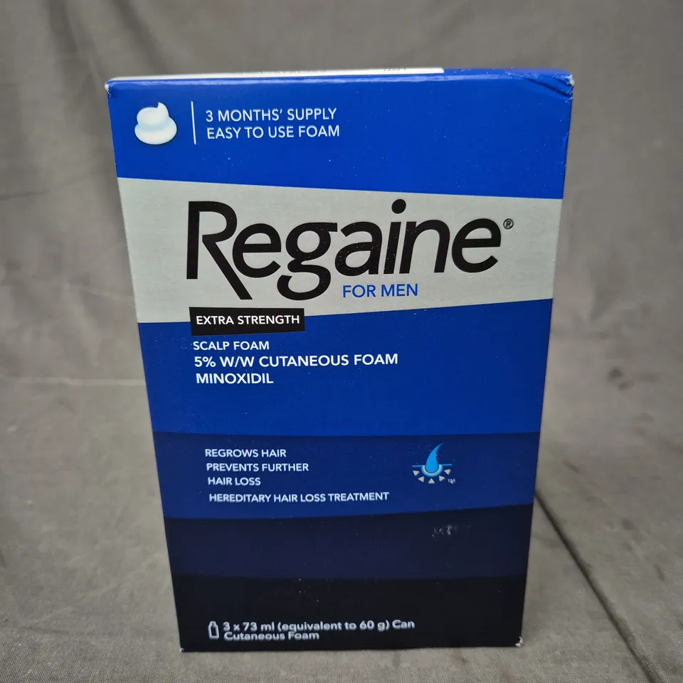SEALED REGAINE FOR MEN EXTRA STRENGTH HAIR LOSS TREATMENT 