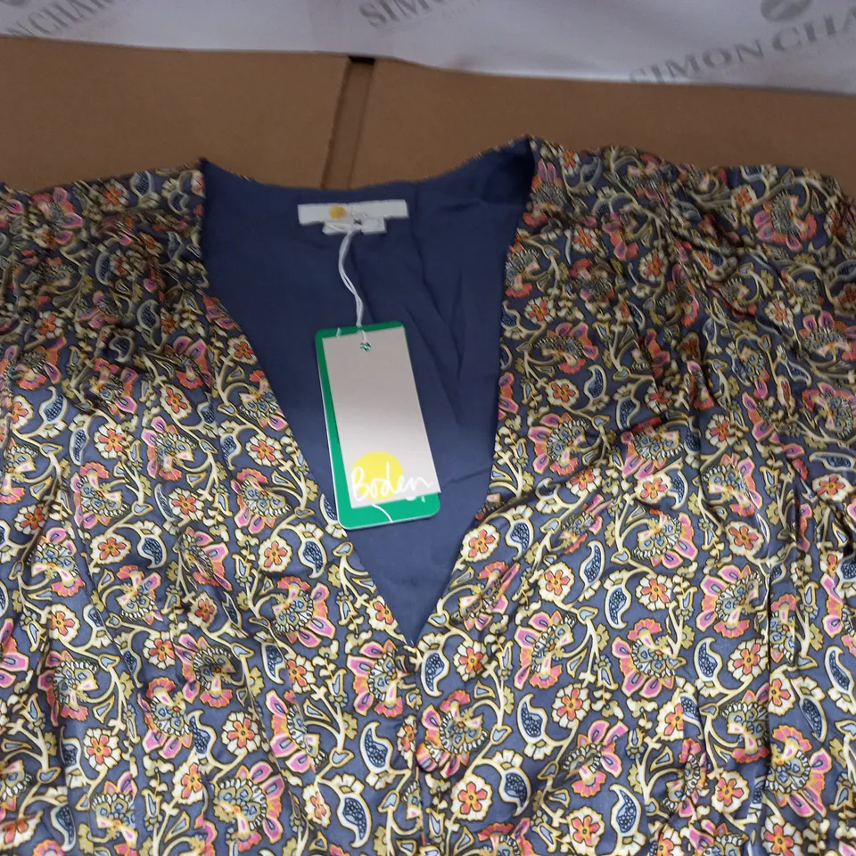 BODEN SATIN TEA DRESS - UK 16 L