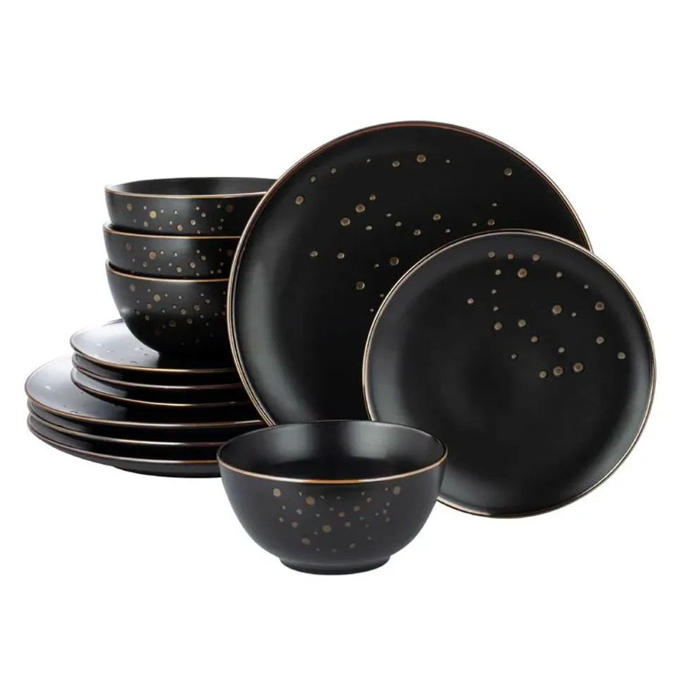 BOXED METRO LANE MOTTA 12 PIECE DINNERWARE SET - SERVICE FOR 4 (1 BOX)