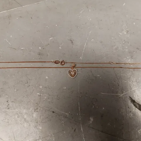ROSE GOLD & RHODIUM PLATED STERLING NECKLACE