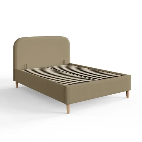 BOXED LEONIE DOUBLE UPHOLSTERED OTTOMAN BED FRAME (2 BOXES)