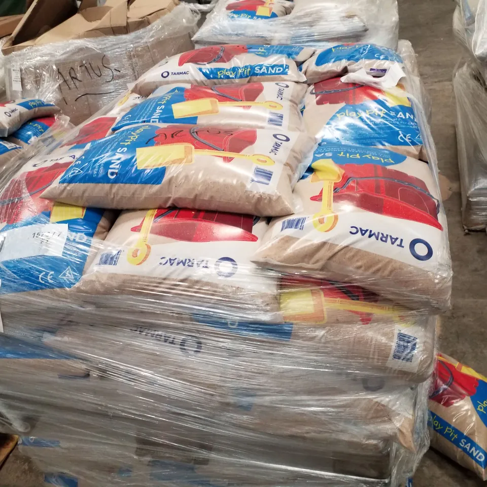 2 PALLETS EACH CONTAINING APPROXIMATELY 35 BAGS OF PLAY SAND