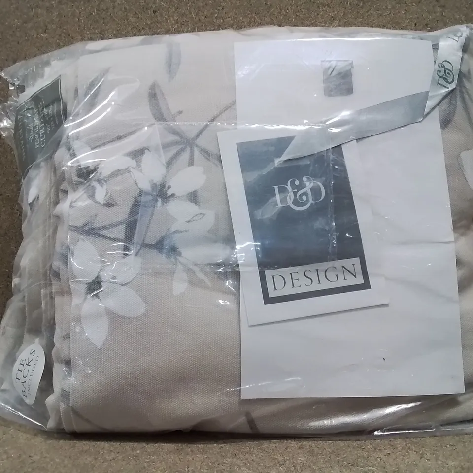 BAGGED EVE COTTON ROOM DARKENING CURTAIN PAIR - 90"×90"