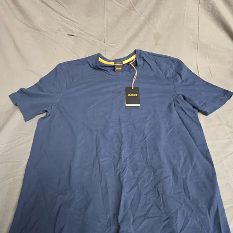 BOSS SHORT SLEEVE TEE IN OPEN BLUE SIZE M