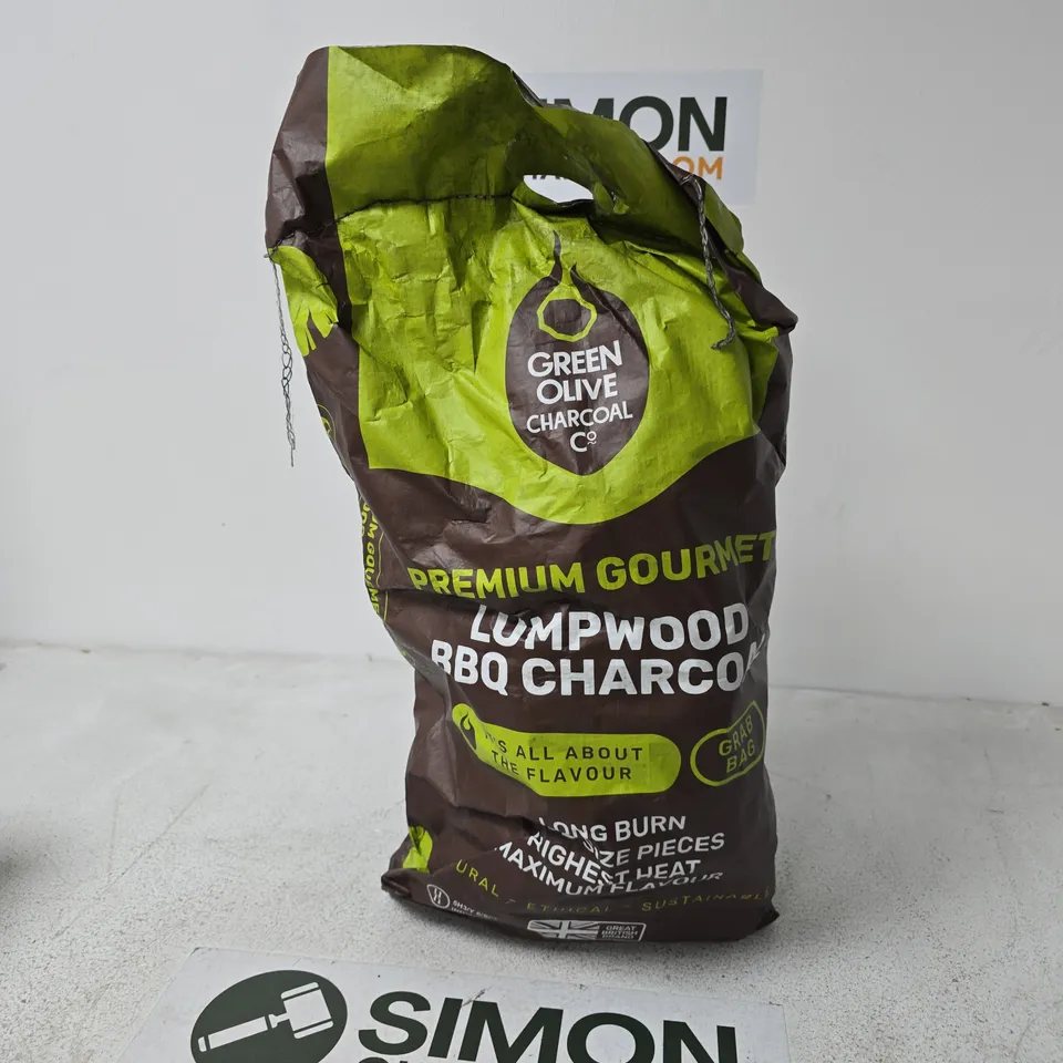 GREEN OLIVE LUMPWOOD BBQ CHARCOAL – BAG - 5KG