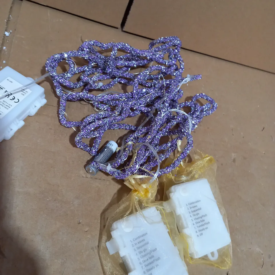 PURPLE JEWEL STRING LIGHTS 3PCS