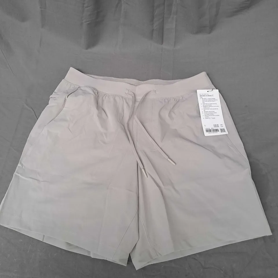 LULULEMON ZEROED IN 7" MENS SHORT IN SAGE GREEN SIZE L