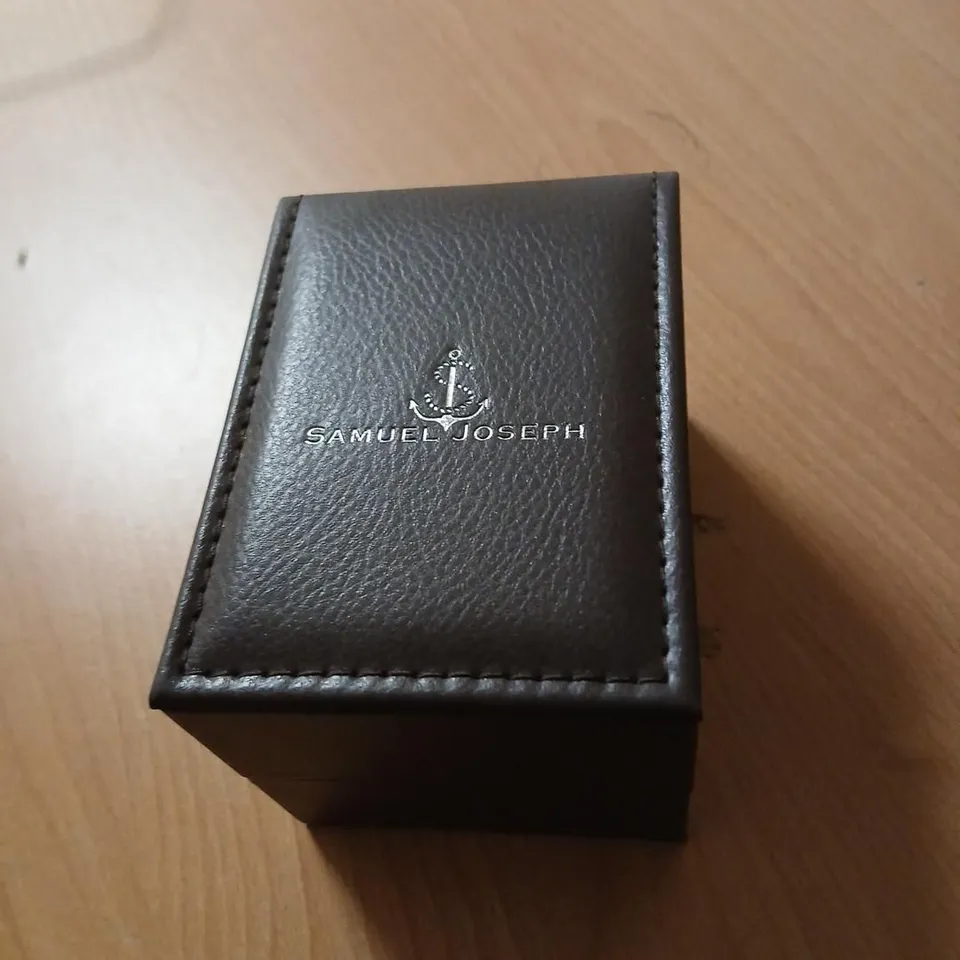 SAMUEL JOSEPH AUTOMATIC LIMITED EDITION ROSE GOLD BLUE WATCH – BOXED