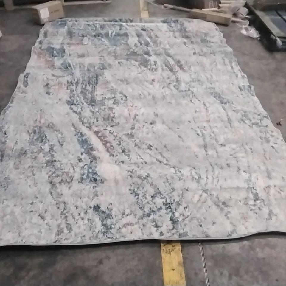MARYJANE HOOKED IVORY/BLUE RUG APPROXIMATELY 290X200CM 