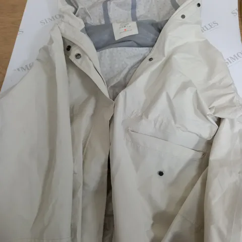 SWEATY BETTY CREAM RAIN COAT
