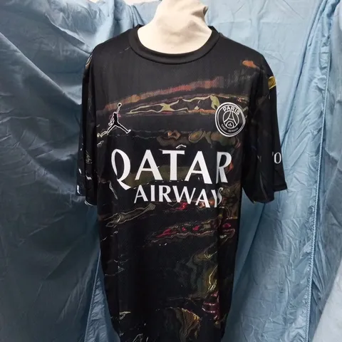 NIKE DRI-FIT FOOTBALL SHIRT – QATAR AIRWAYS X PARIS SAINT-GERMAIN (MEN'S, UK M)