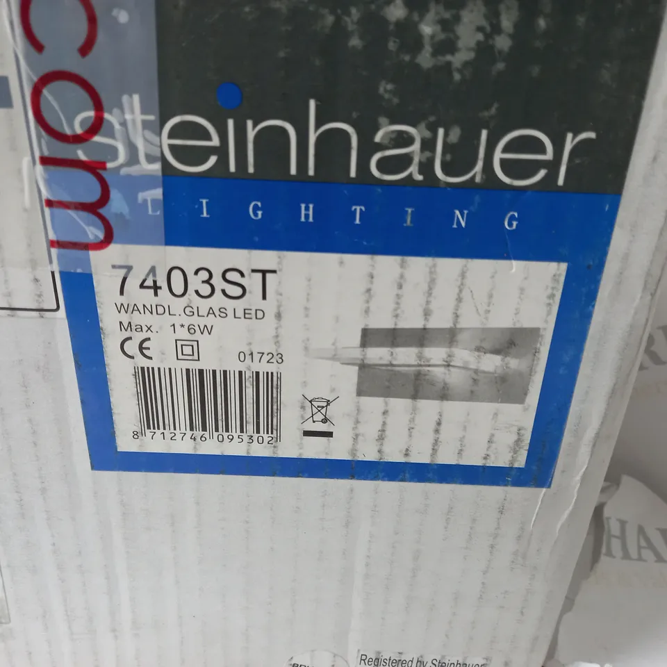 STEINHAUER HUMILUS 1 LIGHT LED FLUSH MOUNT STAINLESS STEEL