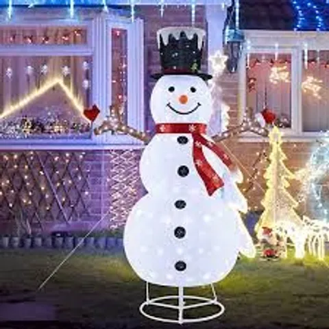 BOXED PRE-LIT POP-UP CHRISTMAS DECORATION WITH 180 COLD WHITE LED LIGHTS