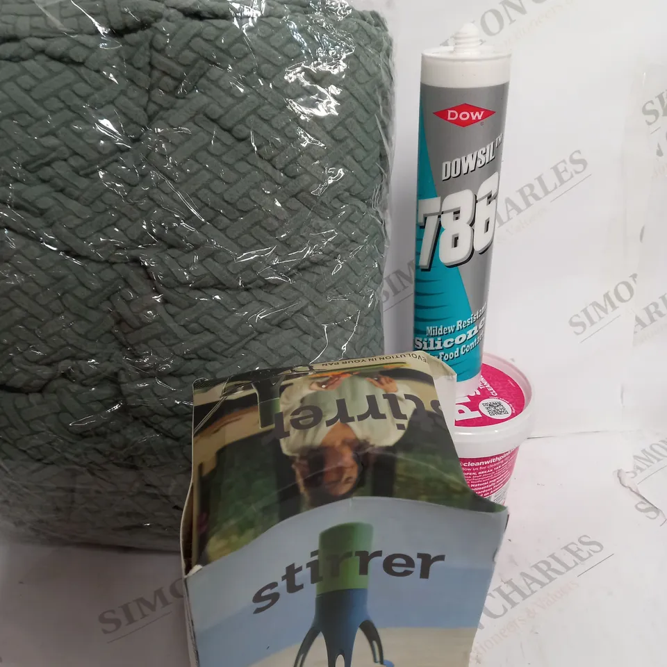 BOX OF APROX 15 HOUSE HOLD ITEMS TO STIRRER - THE PINK STUFF - BLANKET / COLLECTION ONLY