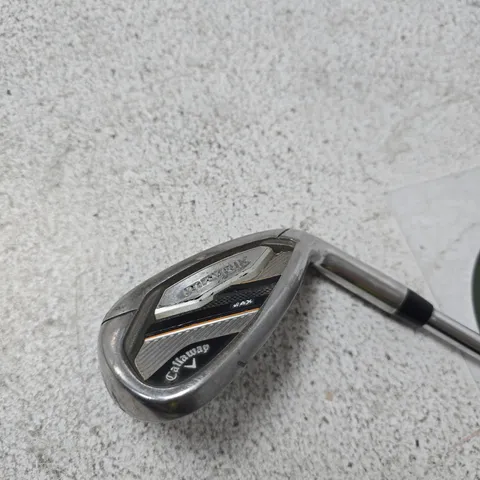 CALLAWAY GOLF IRON WITH KBS MAX SHAFT – REGULAR FLEX (R) R 80
