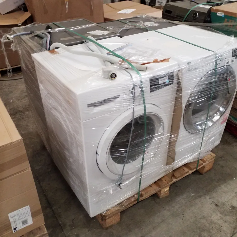 PALLET OF APPROXIMATELY 4 UNPROCESSED RAW RETURN WHITE GOODS TO INCLUDE