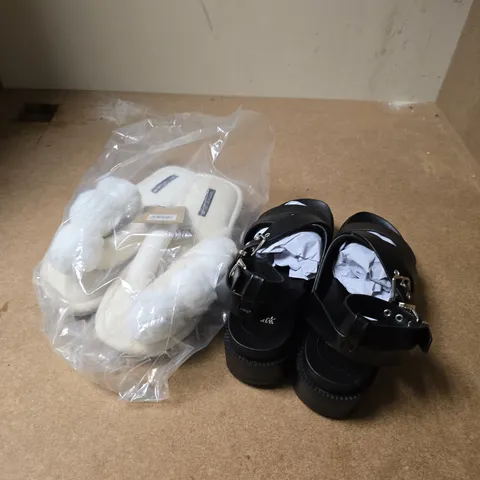 APPROXIMATELY 10 ASSORTED PAIRS OF FOOTWEAR PRODUCTS IN VARIOUS STYLES & SIZES