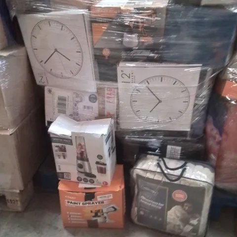 PALLET TO CONTAIN A LARGE QUANTITY OF ELECTRICAL PRODUCTS TO INCLUDE;HEATED BLANKET,PAINT SPRAYER,SMOOTHIE MAKER