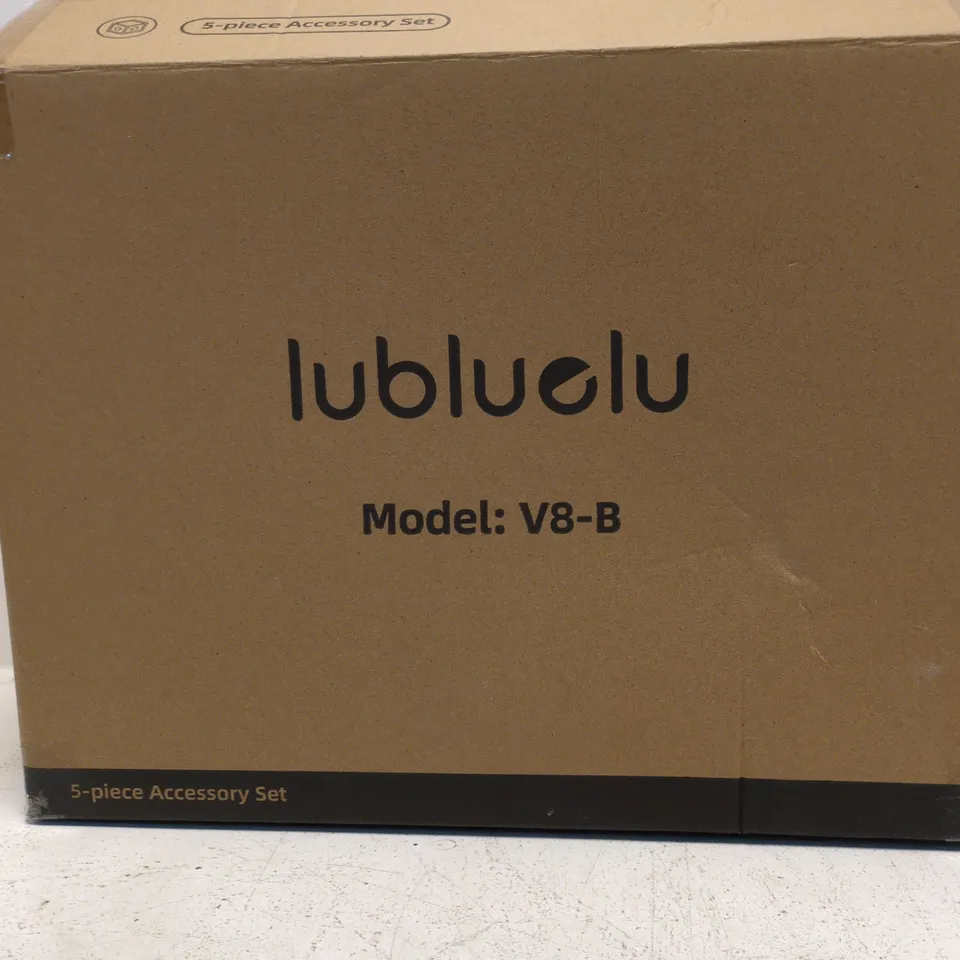 LUBLU SPOT CLEANER – MODEL V8-B, 5-PIECE ACCESSORY SET, BOXED