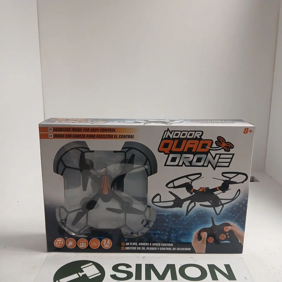 INDOOR QUAD DRONE – REMOTE CONTROL TOY DRONE, BOXED (8+)