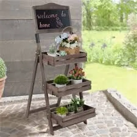BOXED HADERSLEV WOOD PLANT STAND (1 BOX)