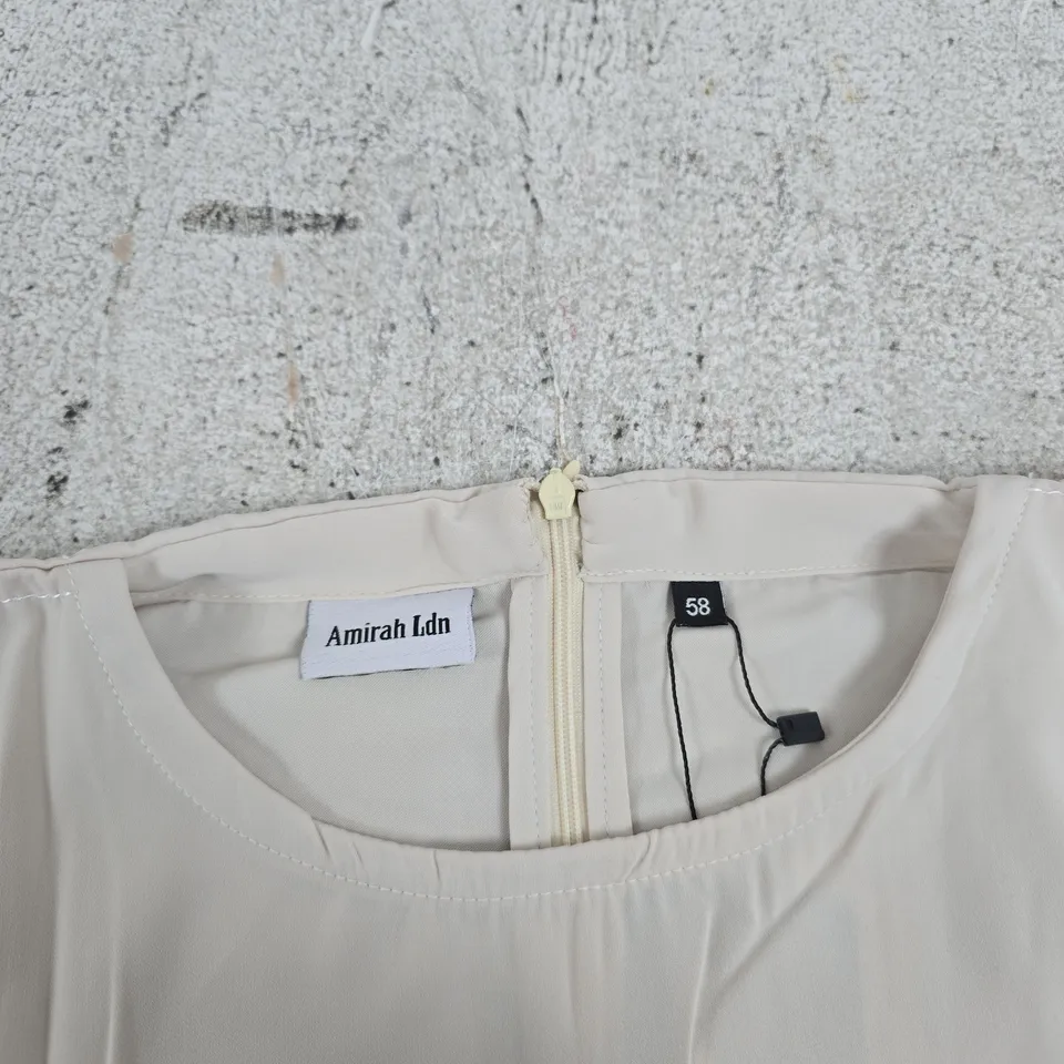 AMIRAH LDN DRESS – (EU 58) CREAM