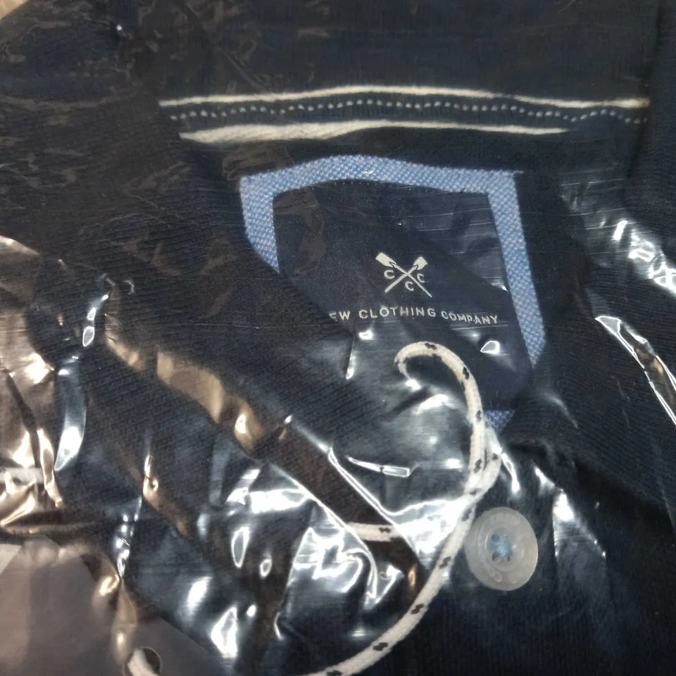 PACKAGED CREW CLOTHING COMPANY NAVY POLO TOP - MEDIUM