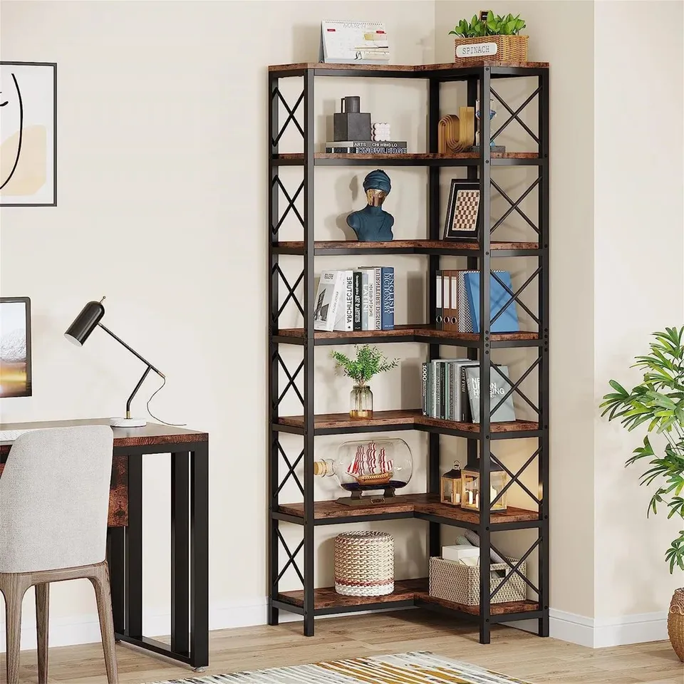 BOXED LORRONA CORNER BOOKCASE