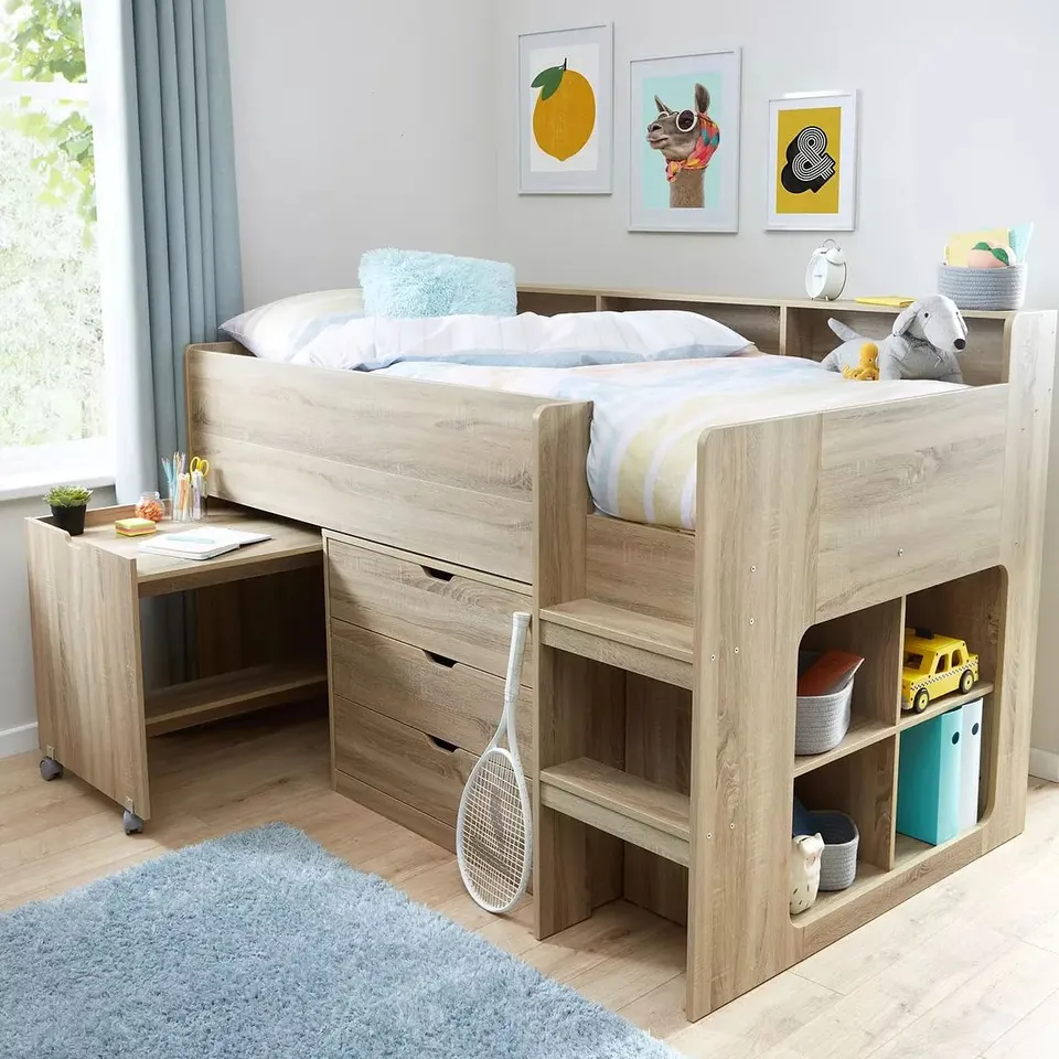 BRAND NEW BOXED ASPEN MID SLEEPER BED IN NATURAL - 4 BOXES