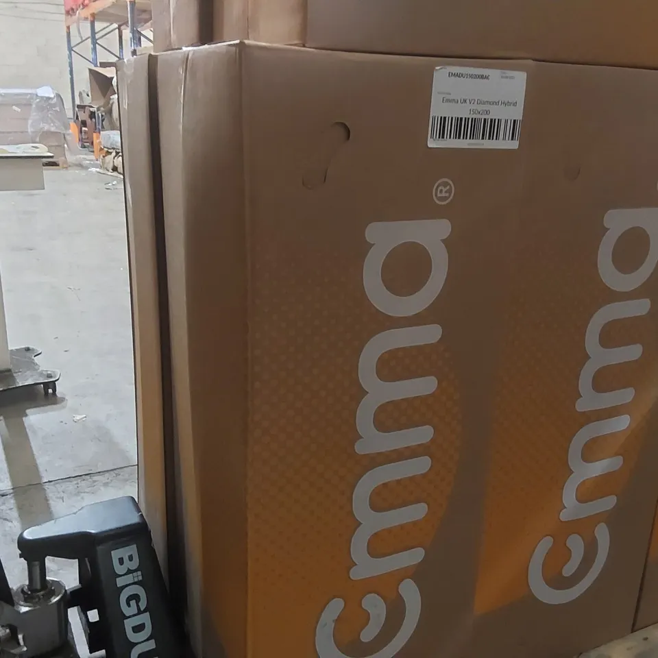 BRAND NEW BOXED EMMA UK V2 DIAMOND HYBRID 150 x 200CM KING SIZE MATTRESS