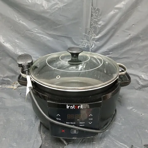 Instant Electric Multi-Cooker with Glass Lid β Black