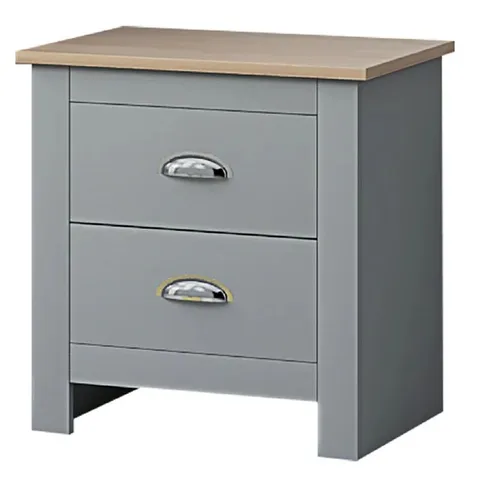 BOXED ARRAS MANUFACTURED WOOD BEDSIDE TABLE