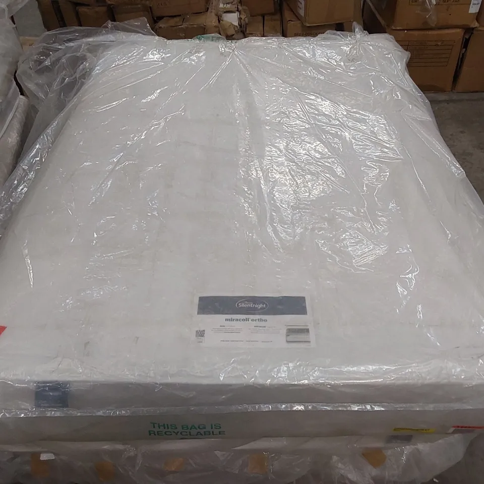 QUALITY BAGGED 4'6" DOUBLE SILENTNIGHT MIRACOIL ORTHO MATTRESS
