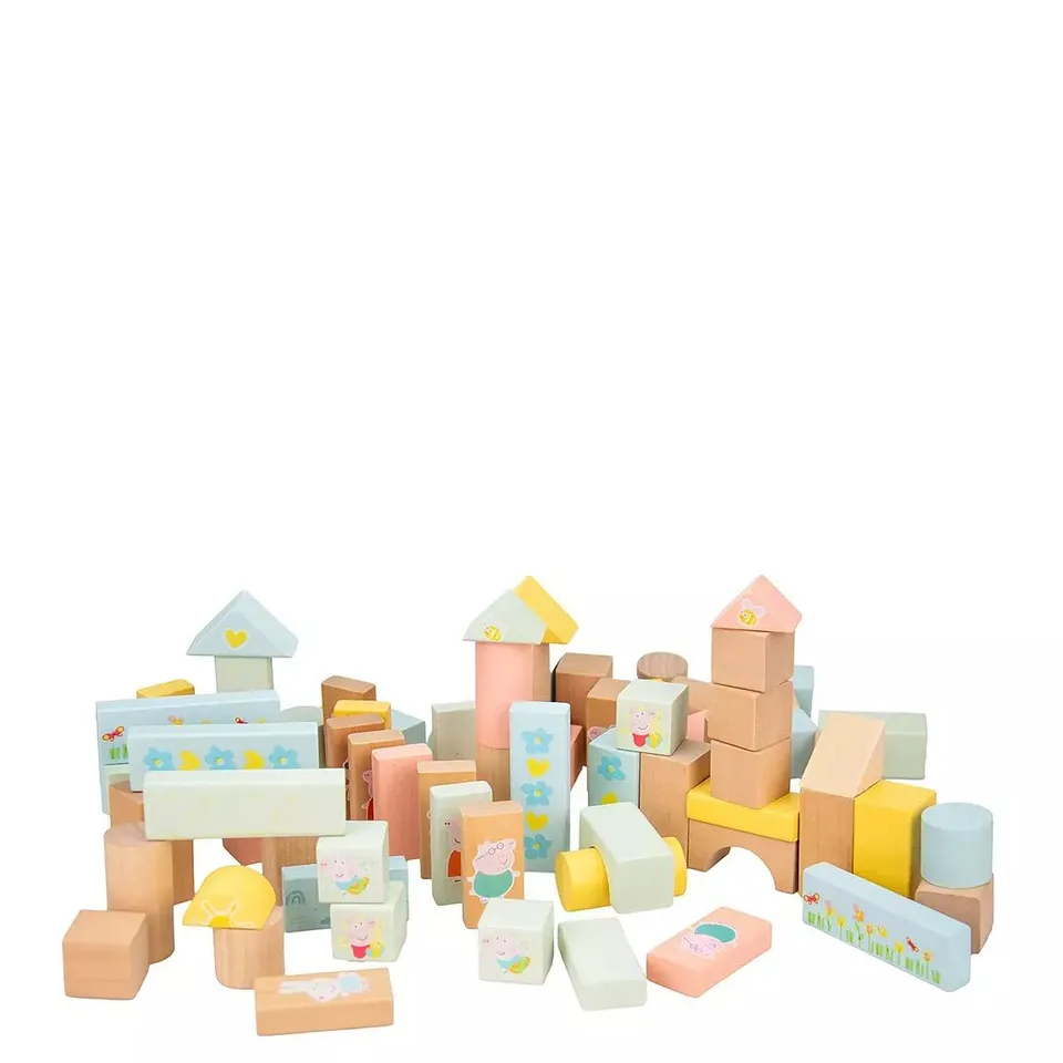 PEPPA PIG PEPPA BLOCK BUCKET - 80 PCS