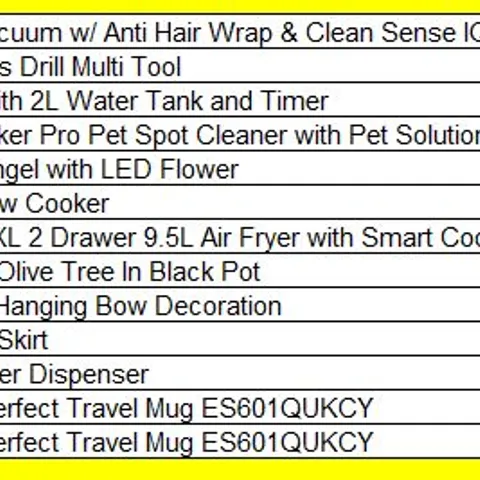 PALLET OF APPROXIMATELY 13 ASSORTED PRODUCTS TO INCLUDE;