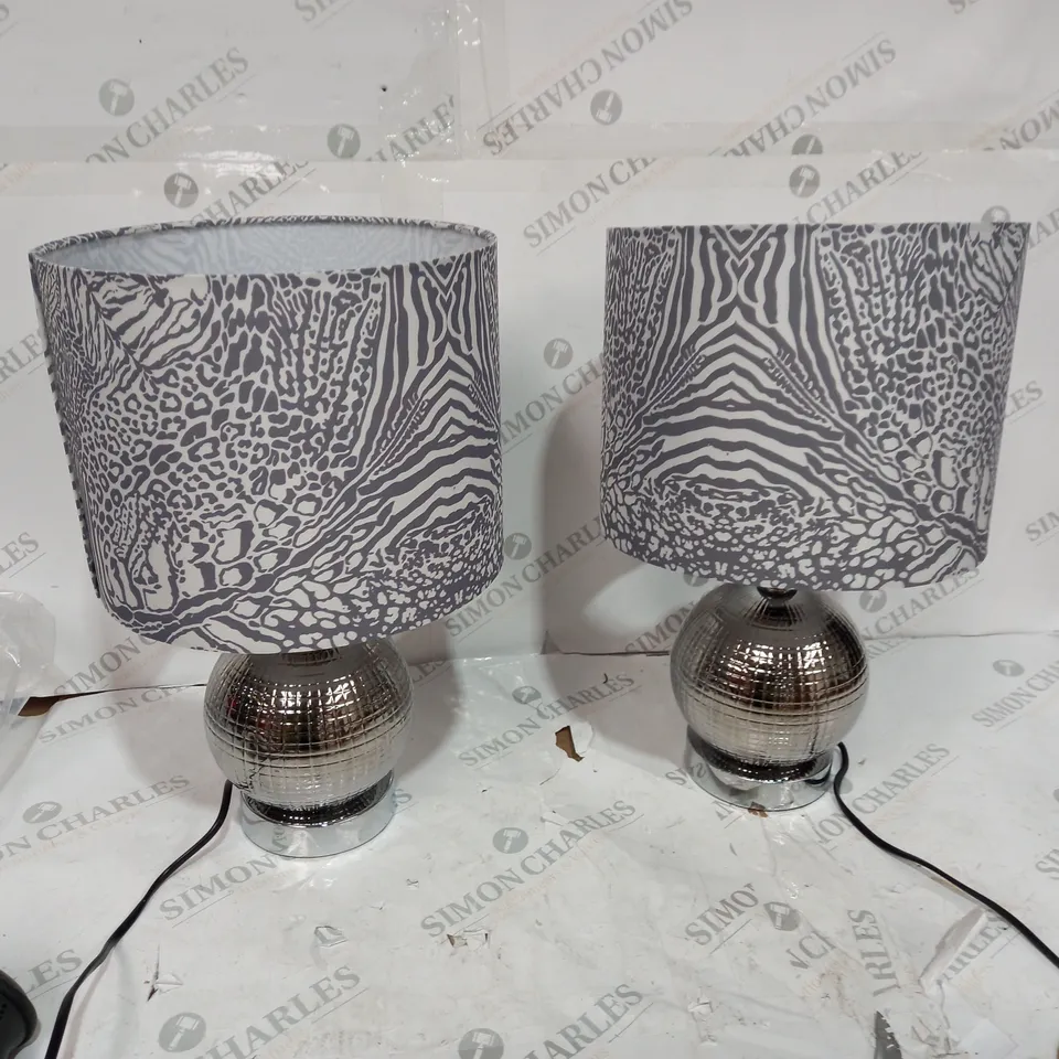 JM BY JULIEN MACDONALD SET OF 2 DISCO BALL LAMPS