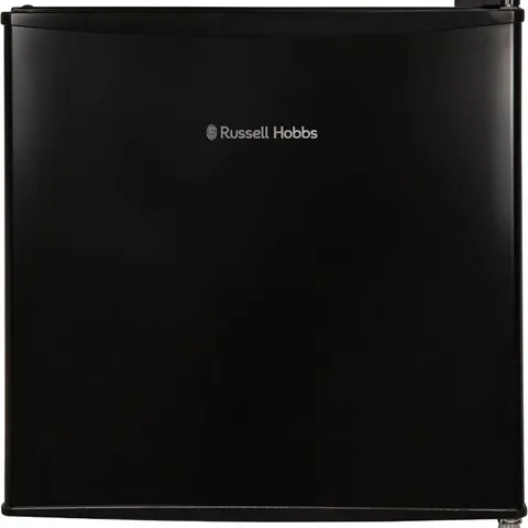 BOXED RUSSELL HOBBS TABLE TOP LARDER MINI FRIDGE 43 LITRE CAPACITY, REVERSIBLE DOOR & ADJUSTABLE FEET, SMALL FRIDGE, MANUAL TEMPERATURE CONTROL, ICE BOX, BLACK RHTTF0E1B