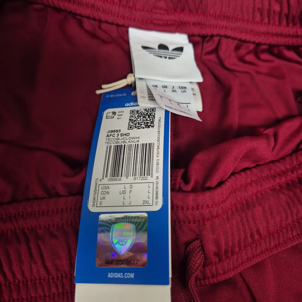 ADIDAS AFC SHORTS – ARSENAL (MAROON) – MEN'S