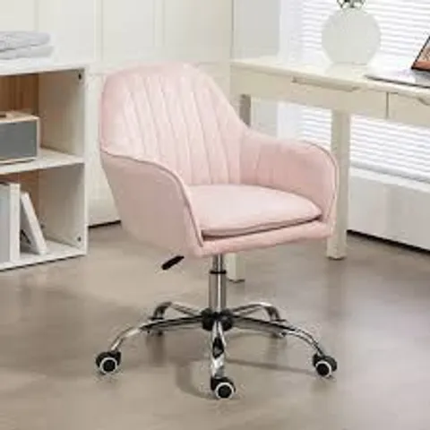 BOXED LUELLA PINK OFFICE SWIVEL CHAIR