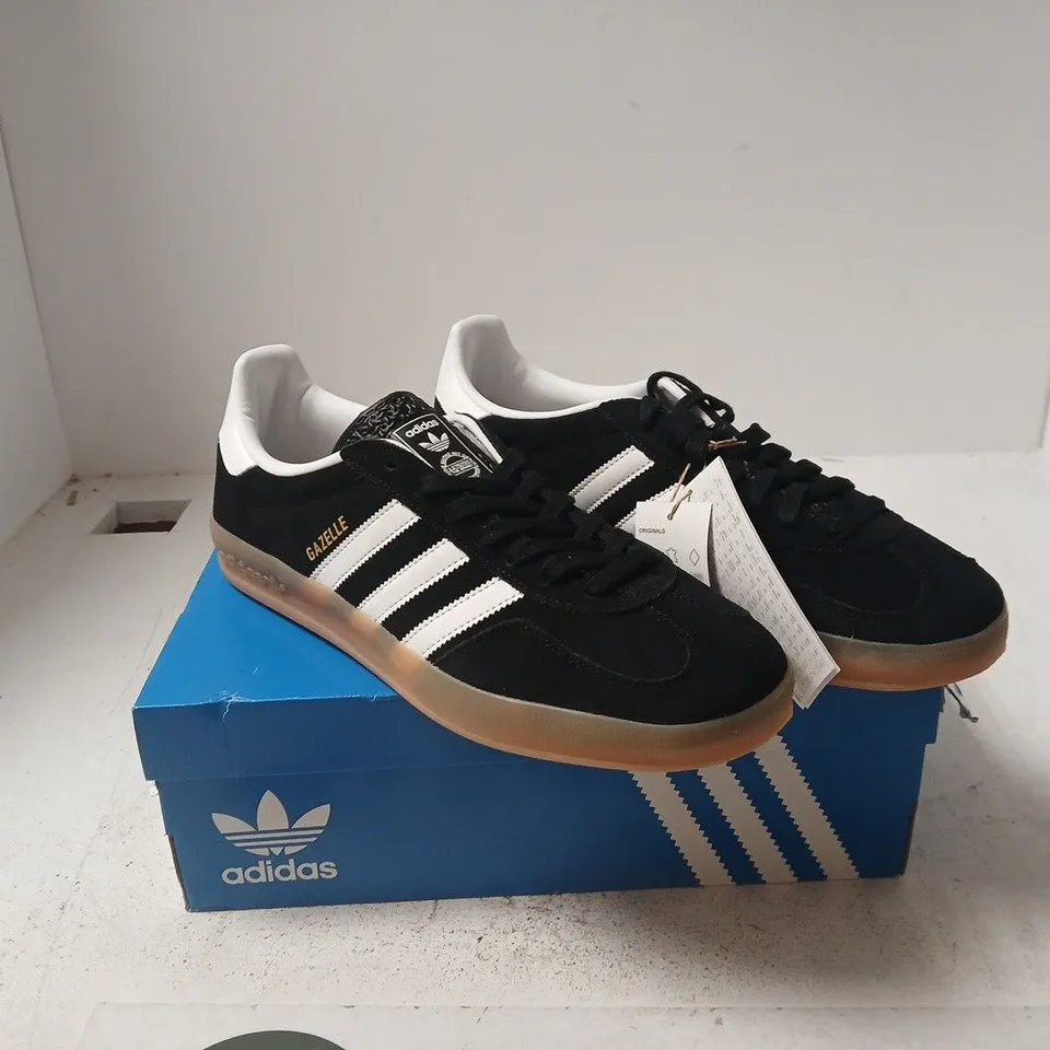 ADIDAS GAZELLE INDOOR BLACK UK 10.5