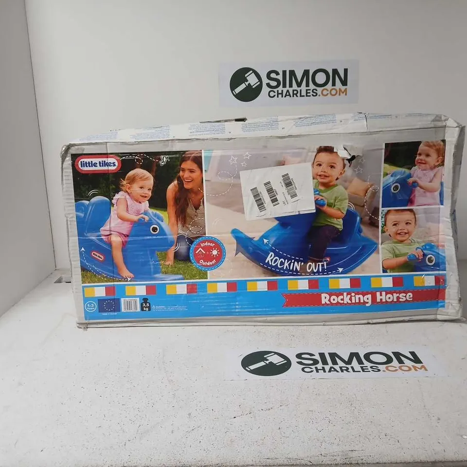 BOXED LITTLE TIKES ROCKING HORSE - BLUE RRP £33