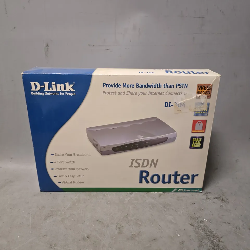 BOXED D-LINK ISDN ROUTER DI-304