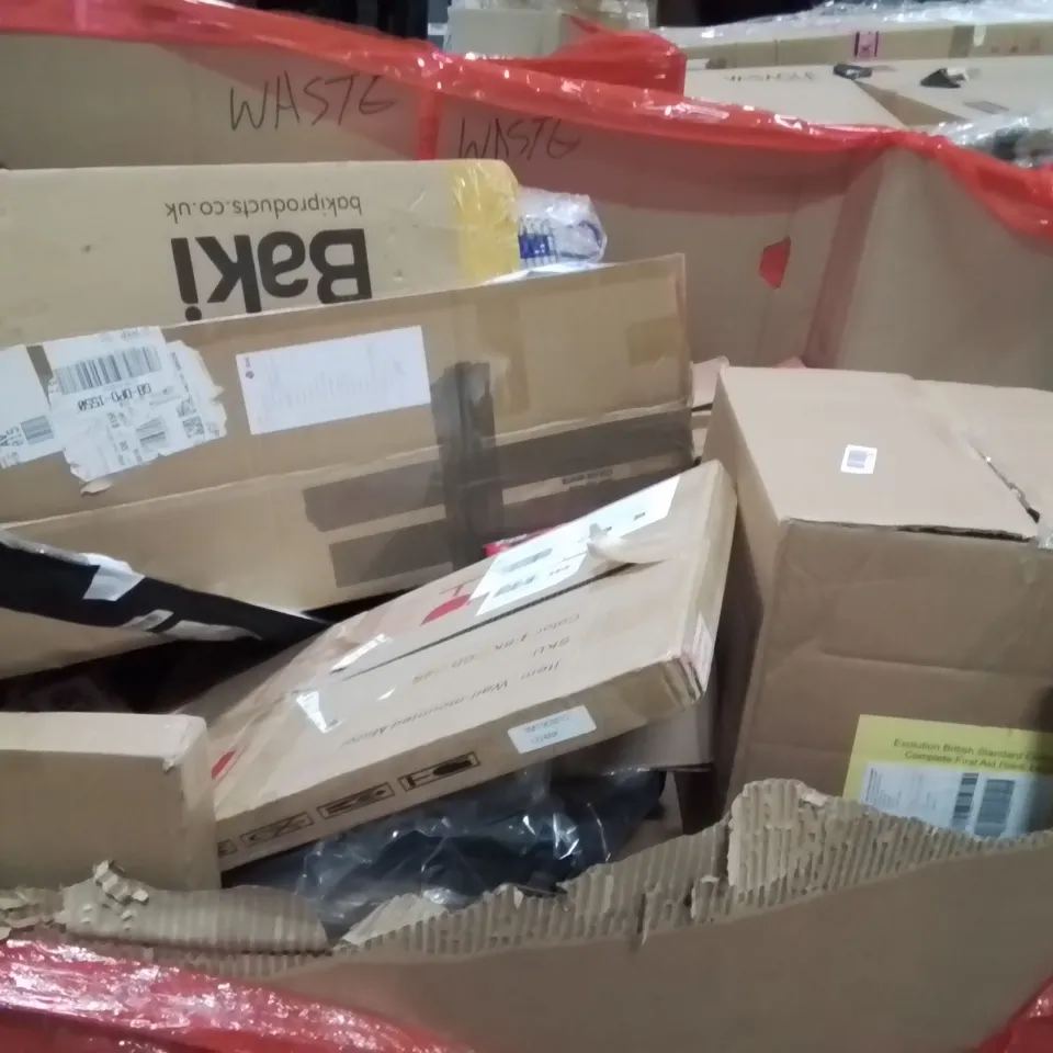 PALLET OF ASSORTED HOUSEHOLD GOODS AND PRODUCTS TO INCLUDE;FOLDING PLAYMAT,LEGO BATMAN CAR,LEGO CREATOR BIKE